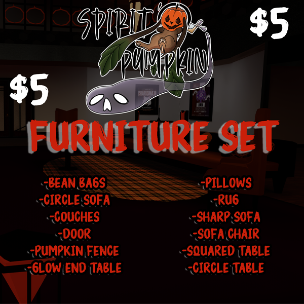 VRChat Low Poly Furniture Set
