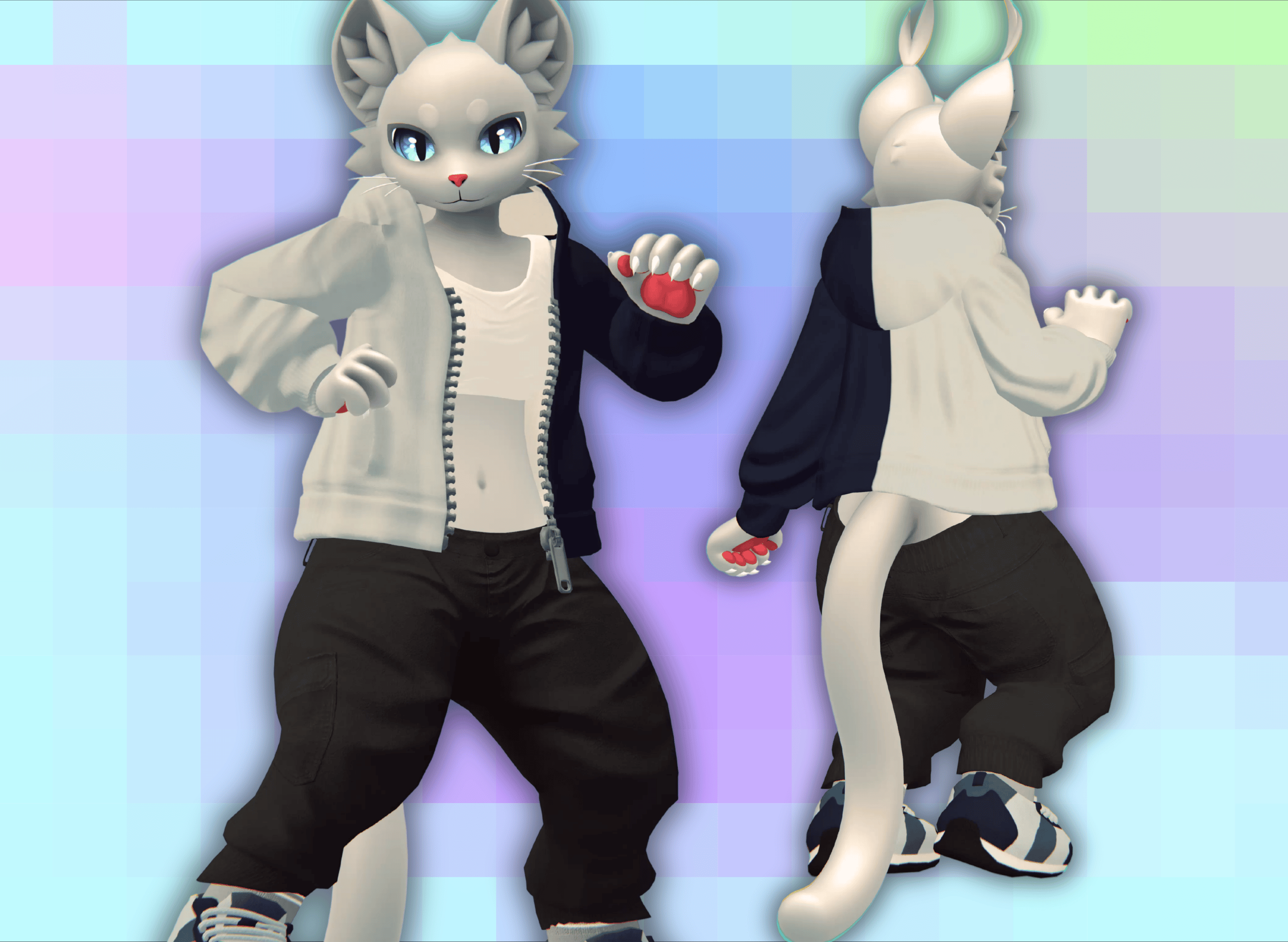 Casual Outfit for Mayu | Modular Prefab | VRChat Avatar