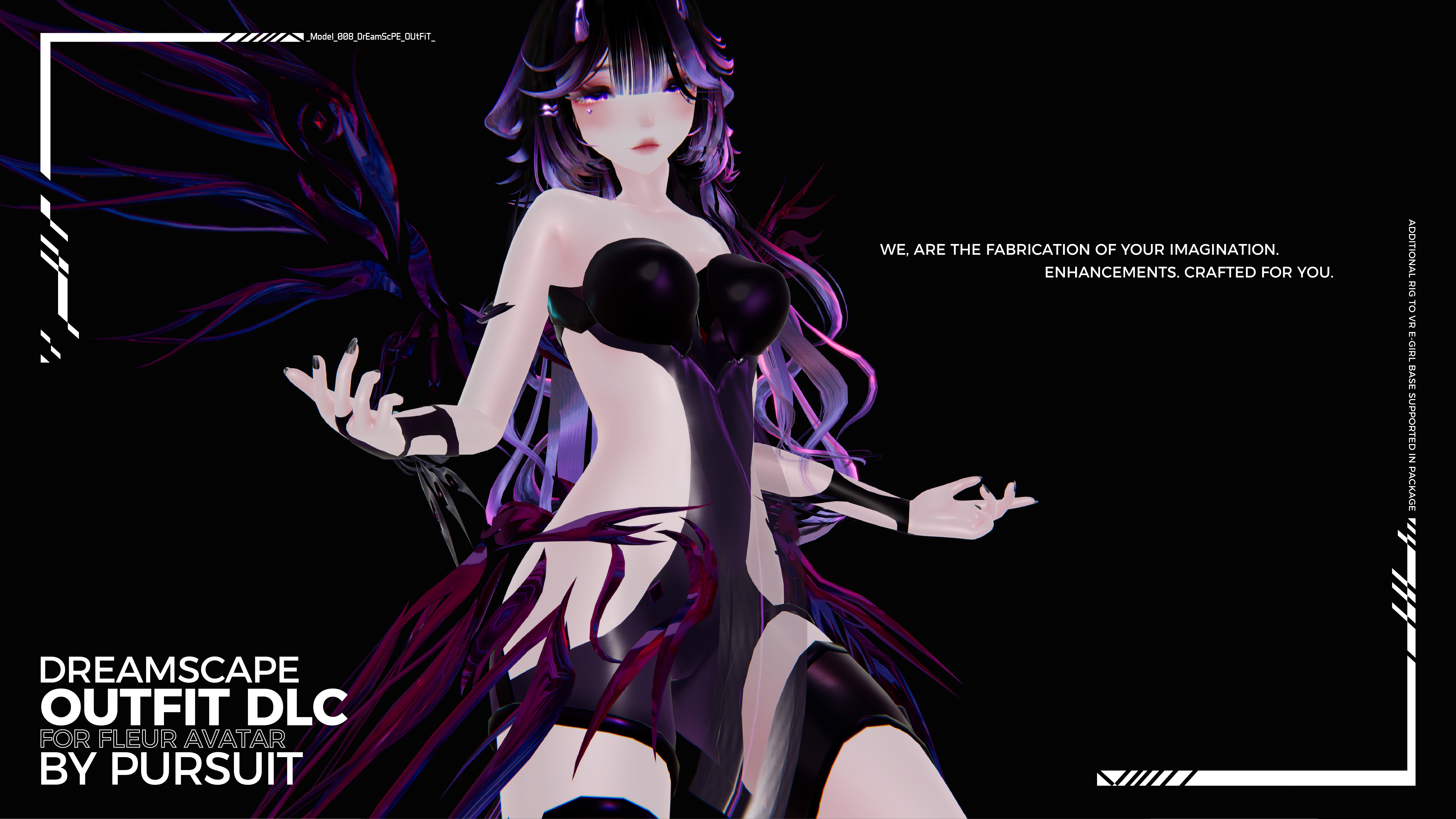 Dreamscape Outfit DLC for FLEUR Base and VR E-Girl (Jinxxy- Ver)