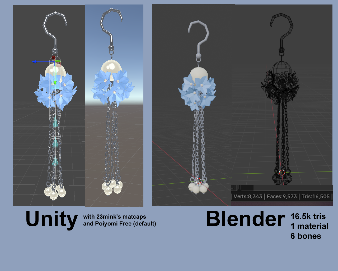 ceroshiro's flower earrings
