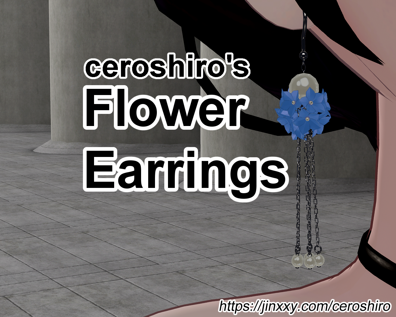 ceroshiro's flower earrings