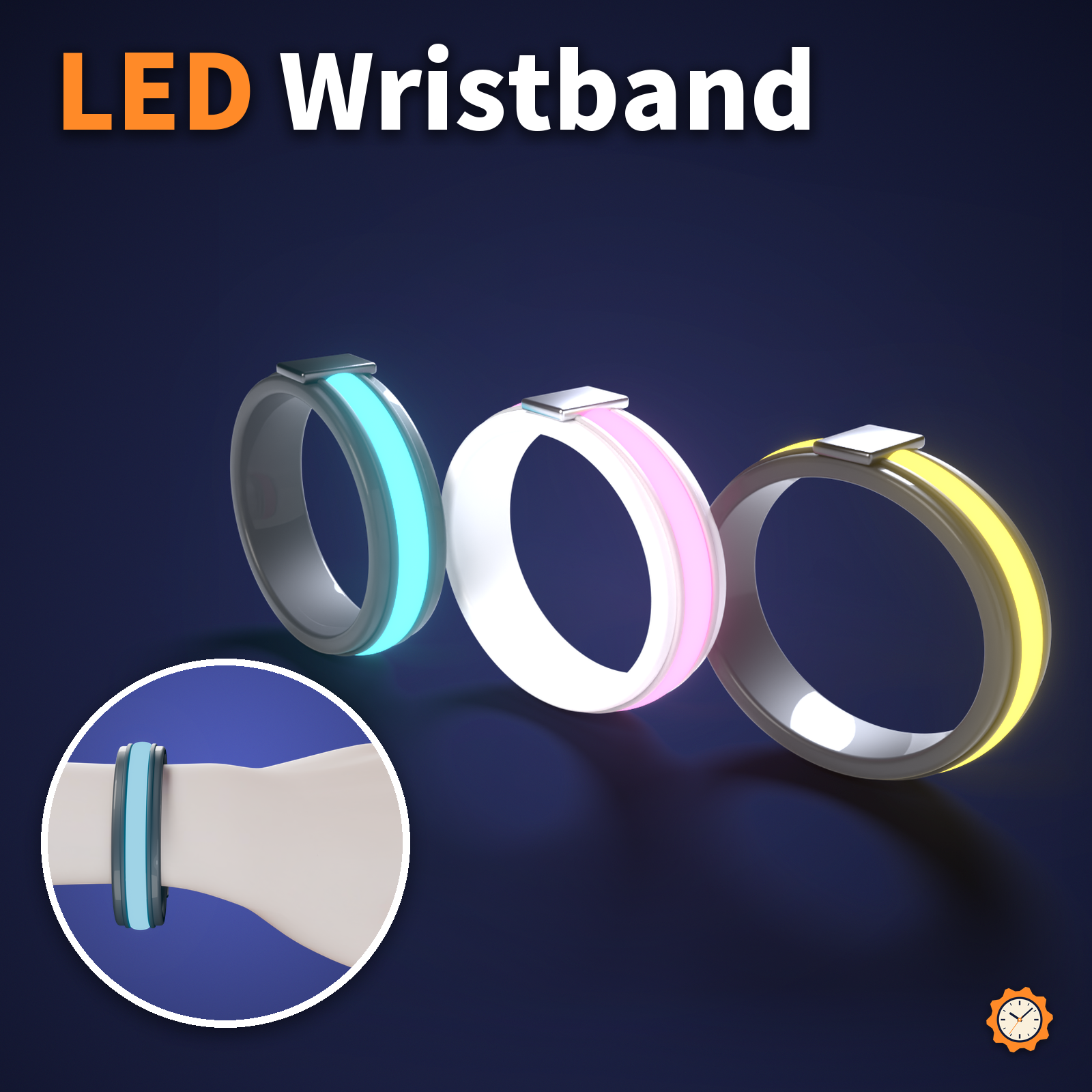 LED Wristband that Pulses to Music - Any Color by Dial, AudioLink | VRChat