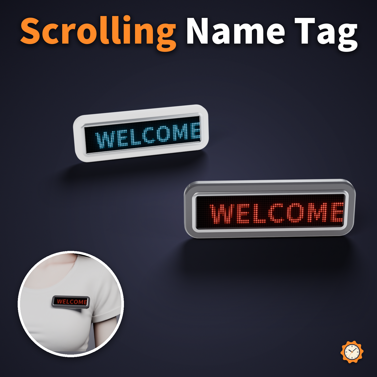 LED Name Tag with Scrolling Text - Type Any Text in Unity (Tool) | VRChat