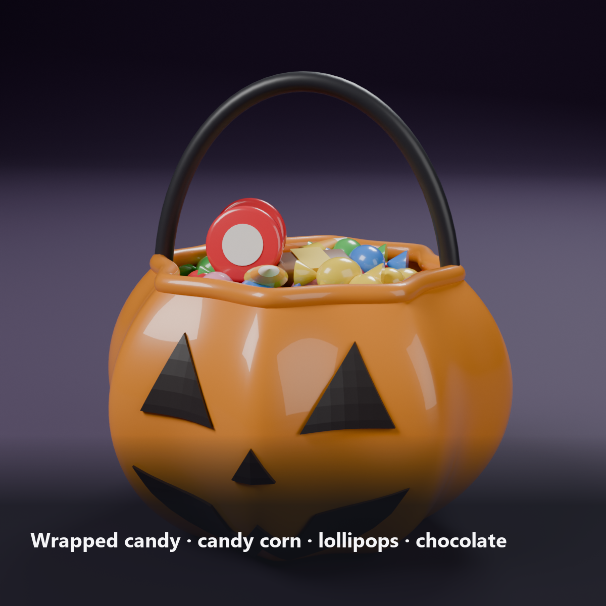 Free Halloween Candy Bucket - Candy Pops Out and Falls Back | VRChat