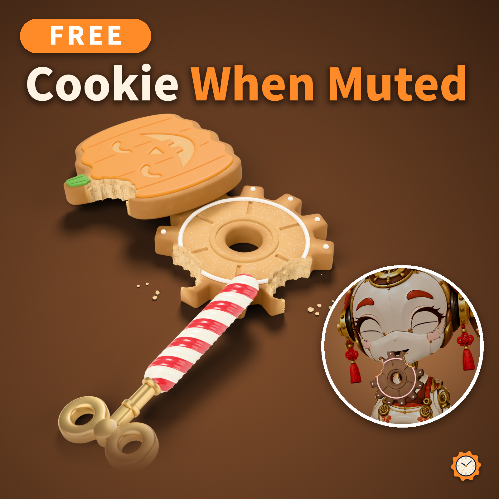 Free Mute Cookie - Hold a Gear Cookie in Your Mouth While Muted | VRChat
