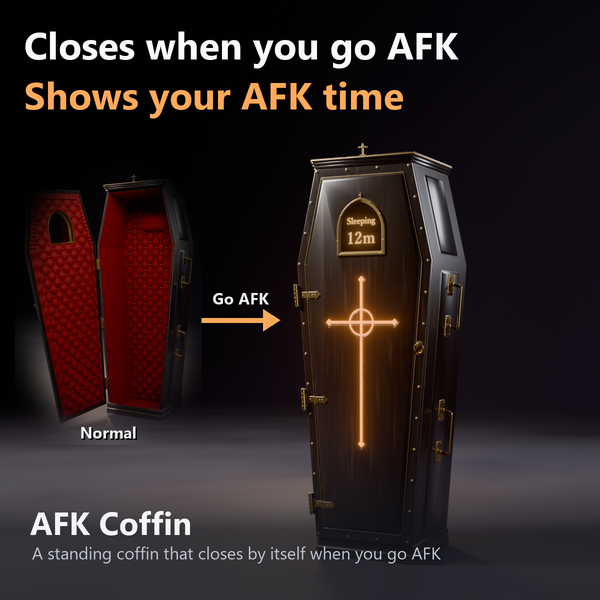 AFK Coffin - Closes Automatically When You Go AFK, Away Timer | VRChat