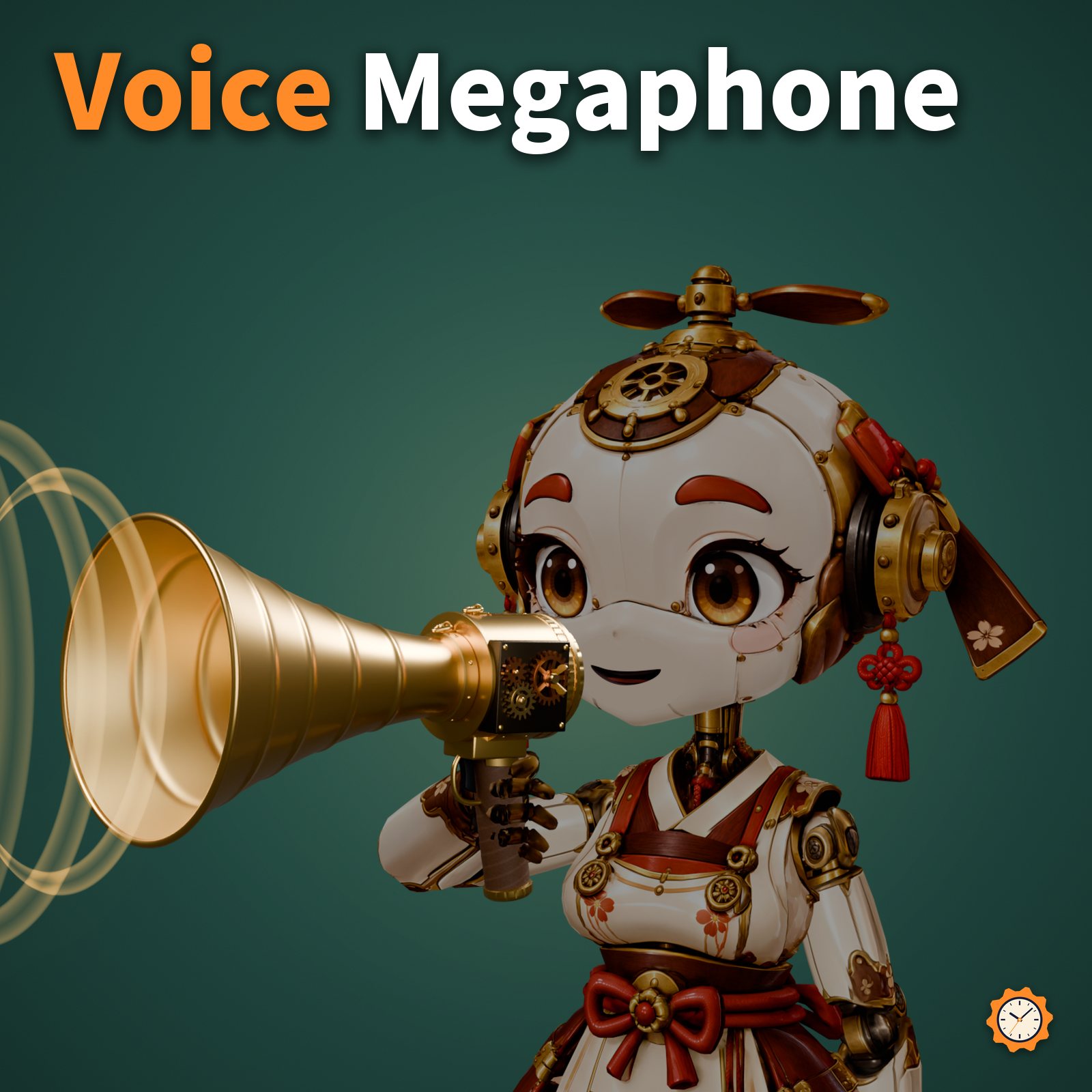 Brass Megaphone - Sound Rings Spread When You Talk, 8 Sound Effects | VRChat