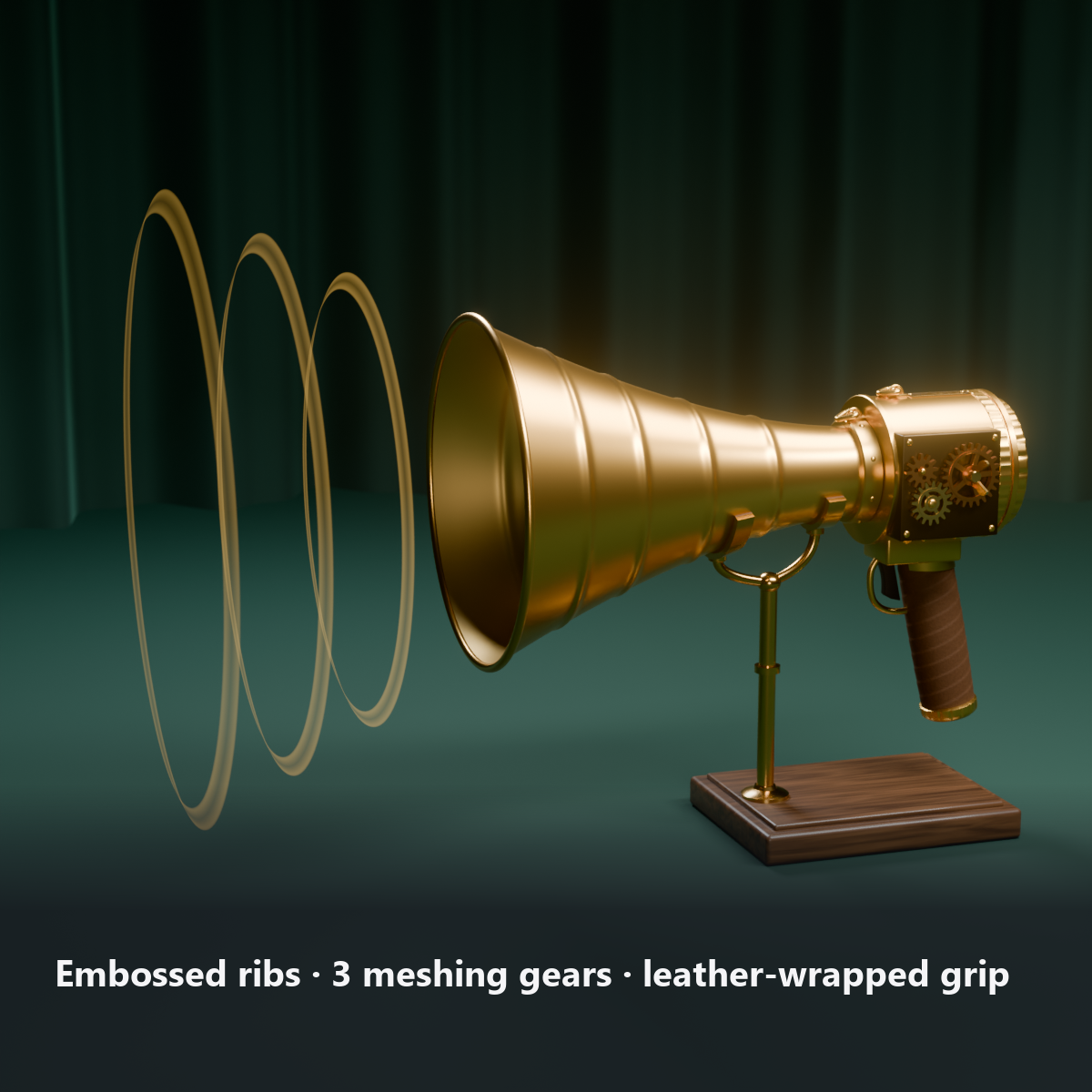 Brass Megaphone - Sound Rings Spread When You Talk, 8 Sound Effects | VRChat