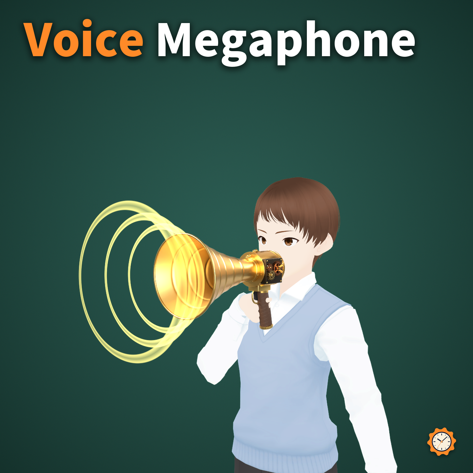 Brass Megaphone - Sound Rings Spread When You Talk, 8 Sound Effects | VRChat