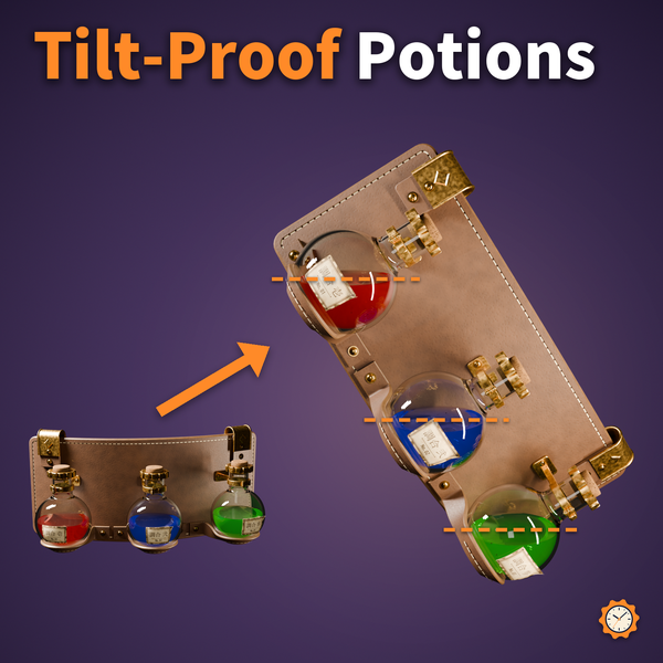 Potion Holder - Liquid Stays Level When You Tilt, 3 Flasks on Your Hip | VRChat