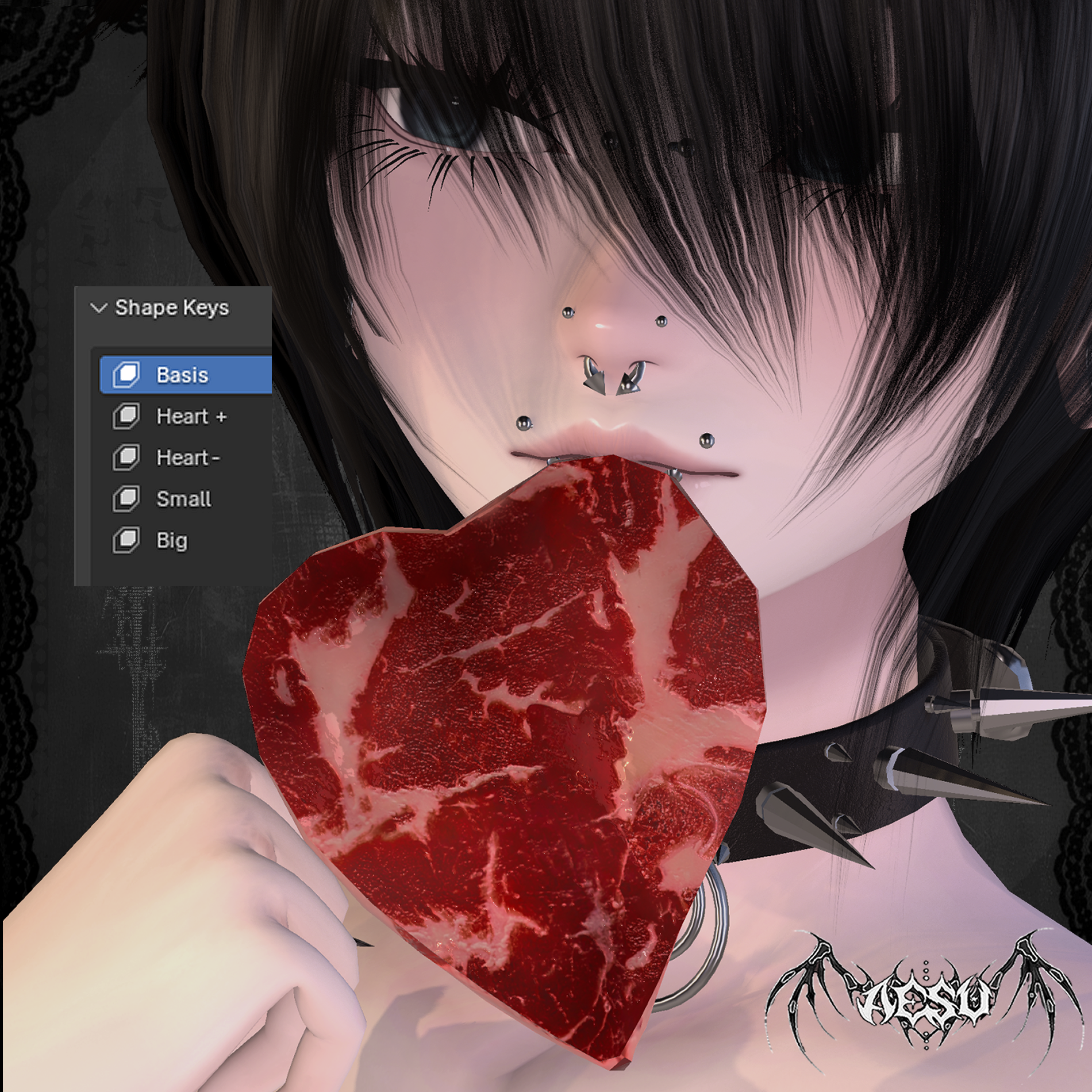 Free! Meat mouth accessory