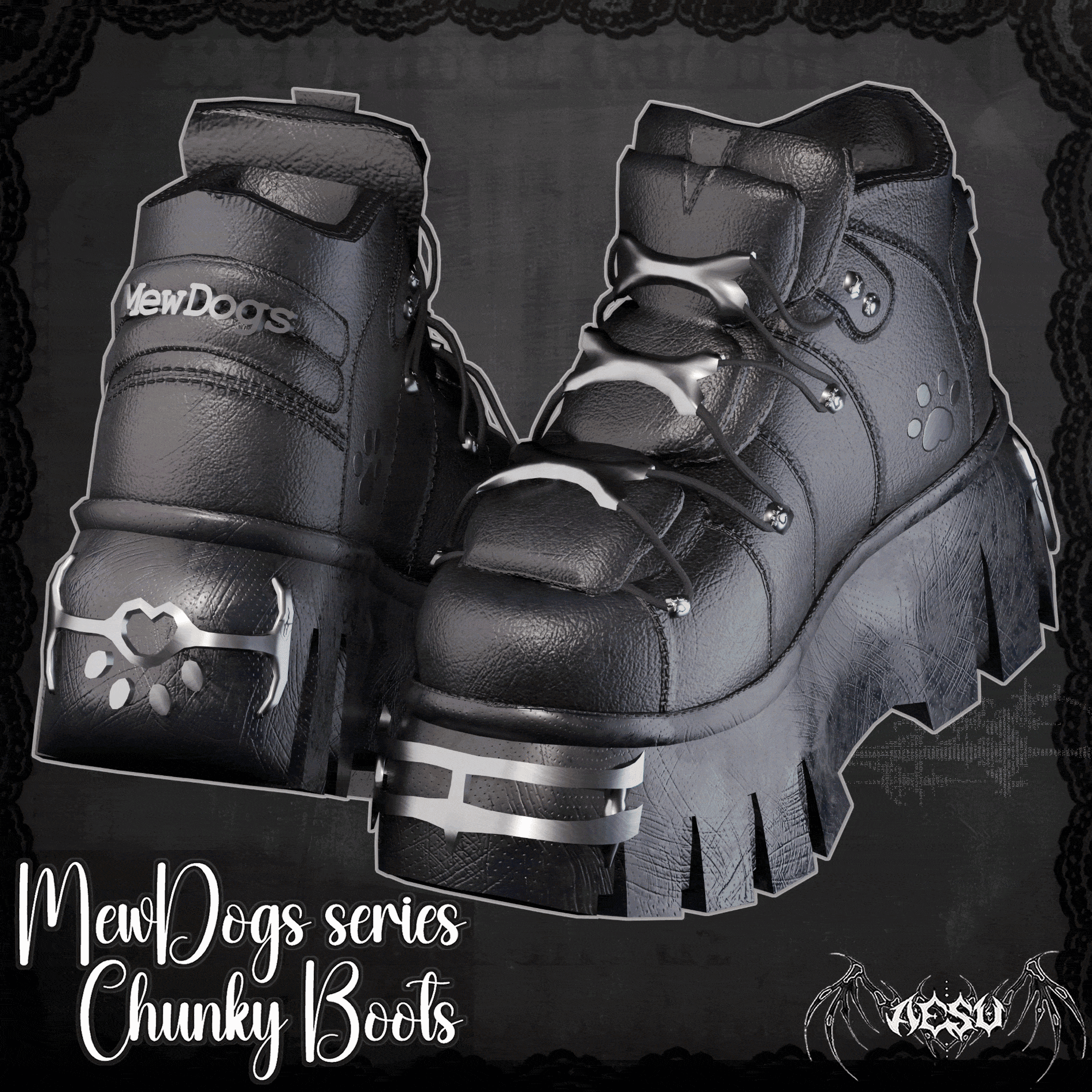 MewDogs Chunky Boots
