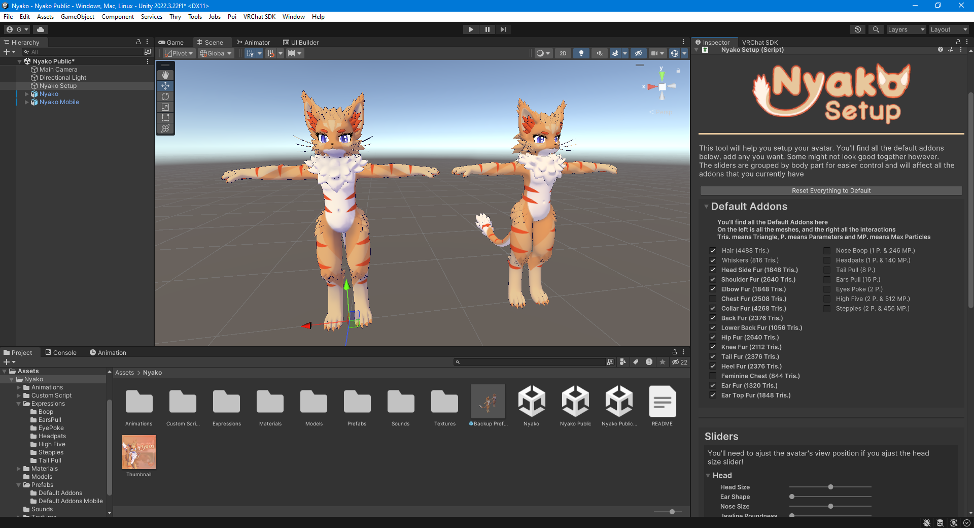 Nyako | VRChat Furry Kemono Avatar base