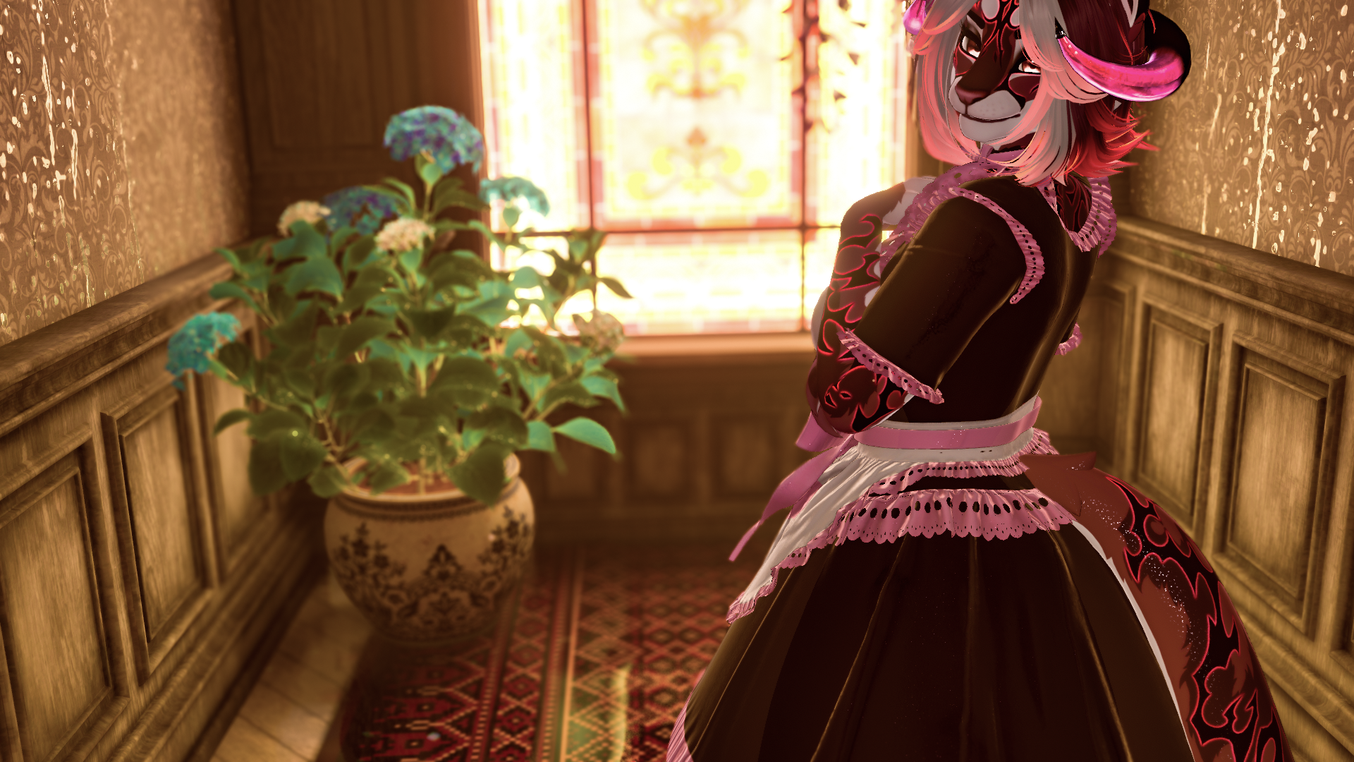 Ribbon Service Maid Dress (Nyx by Foxipaws)