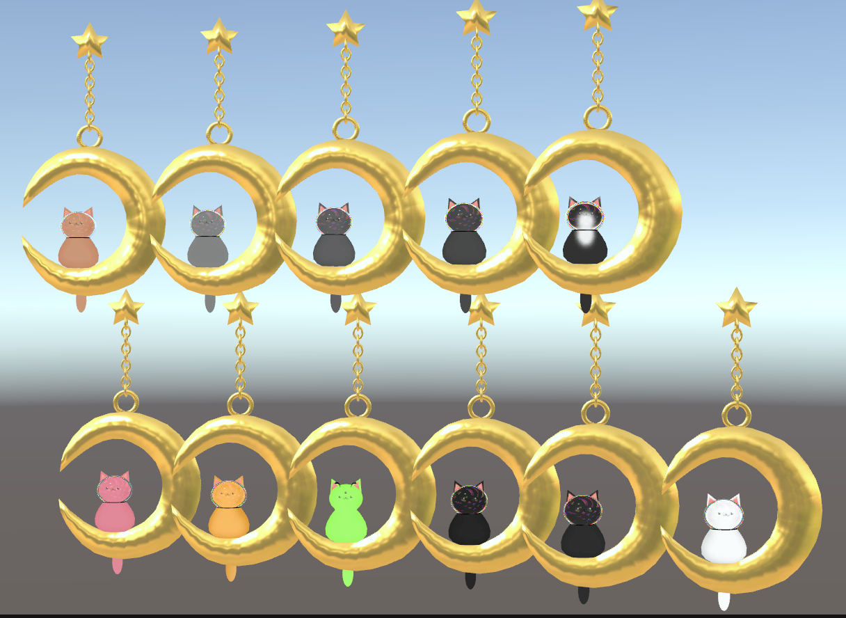 👨🚀太空貓耳環🌙(space cat earrings)