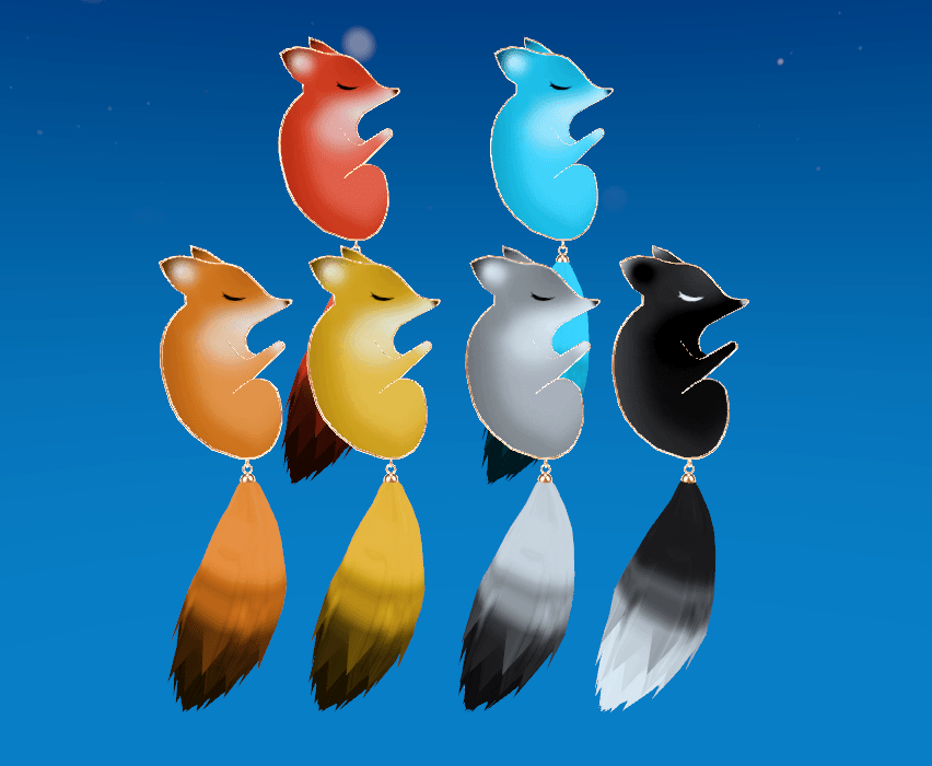 ðŠZzzççžè³ç°ðŠ(Zzz Fox earrings)