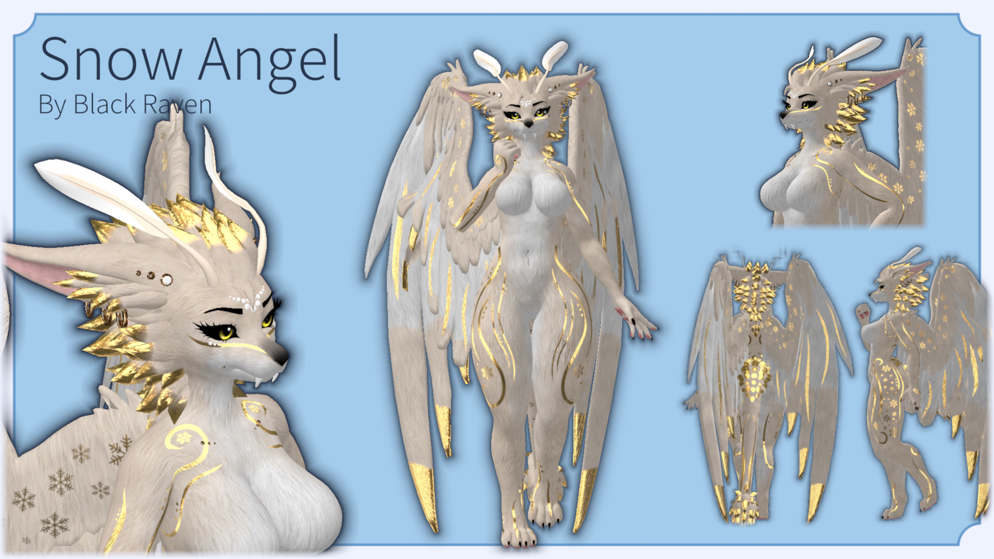 Fox Moth Snow Angel