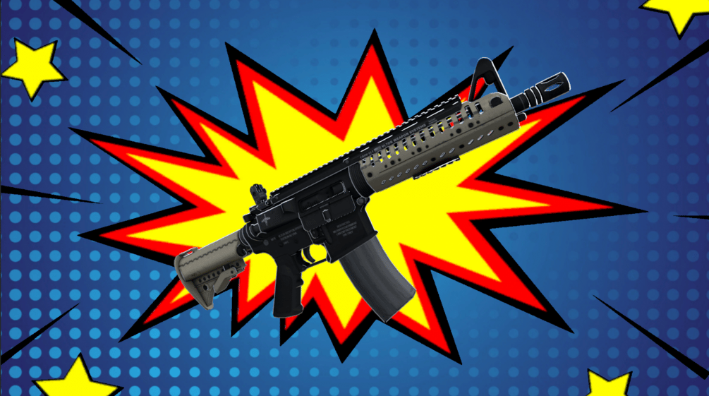 VRChat Asset - M4 SBR CQB Black/Tan