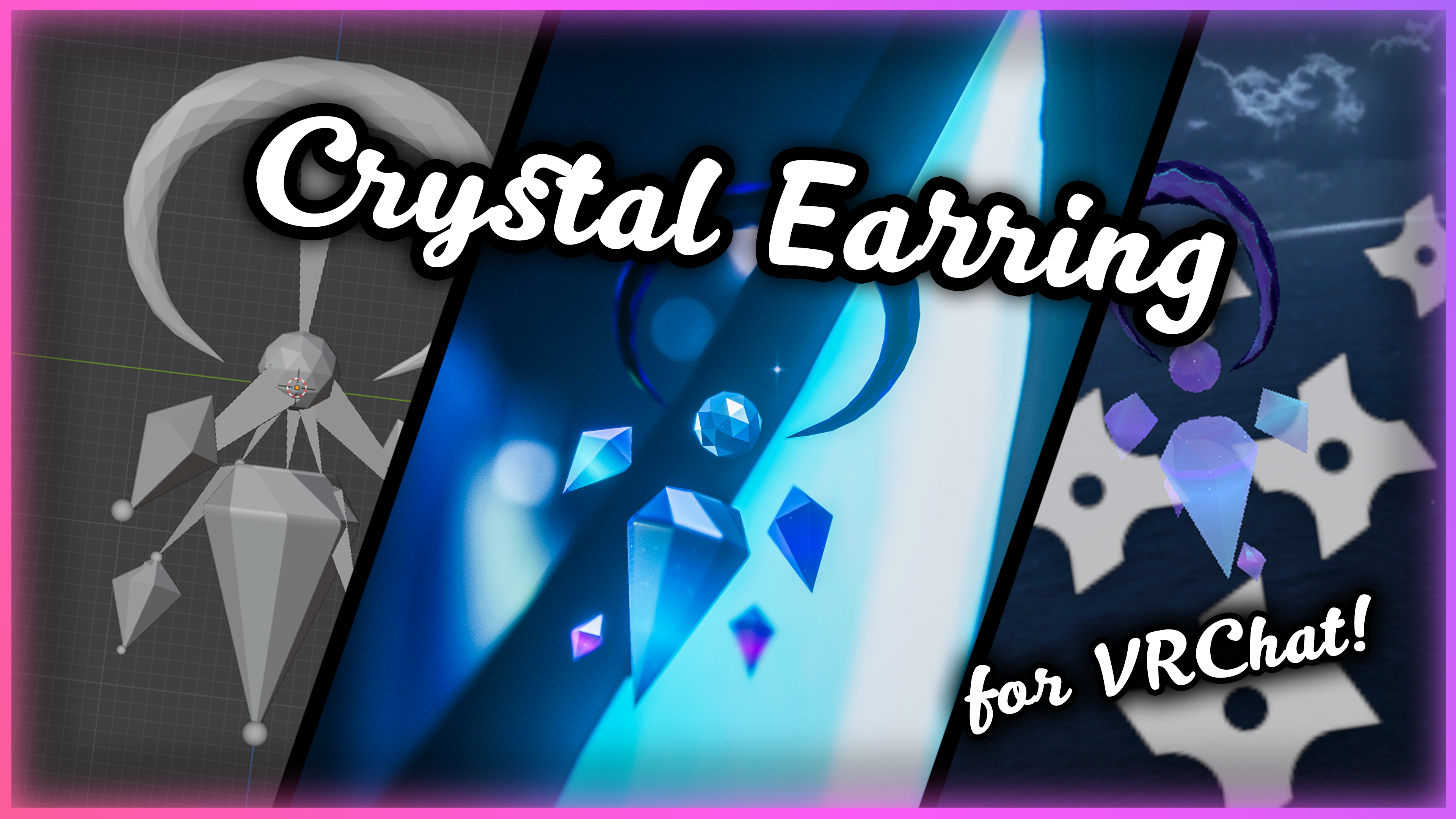 Interactive Crystal Earring with Effects
