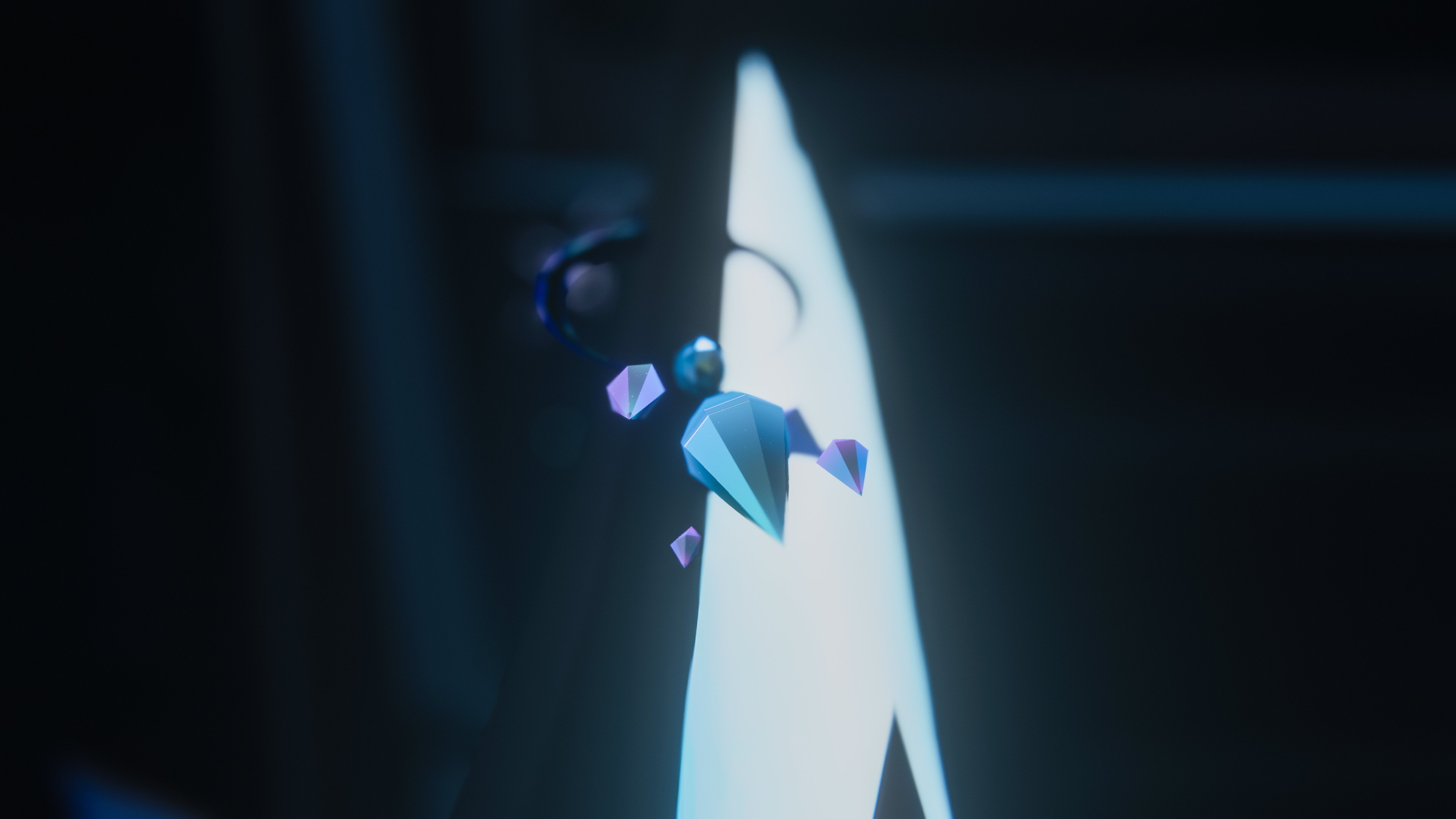 Interactive Crystal Earring with Effects