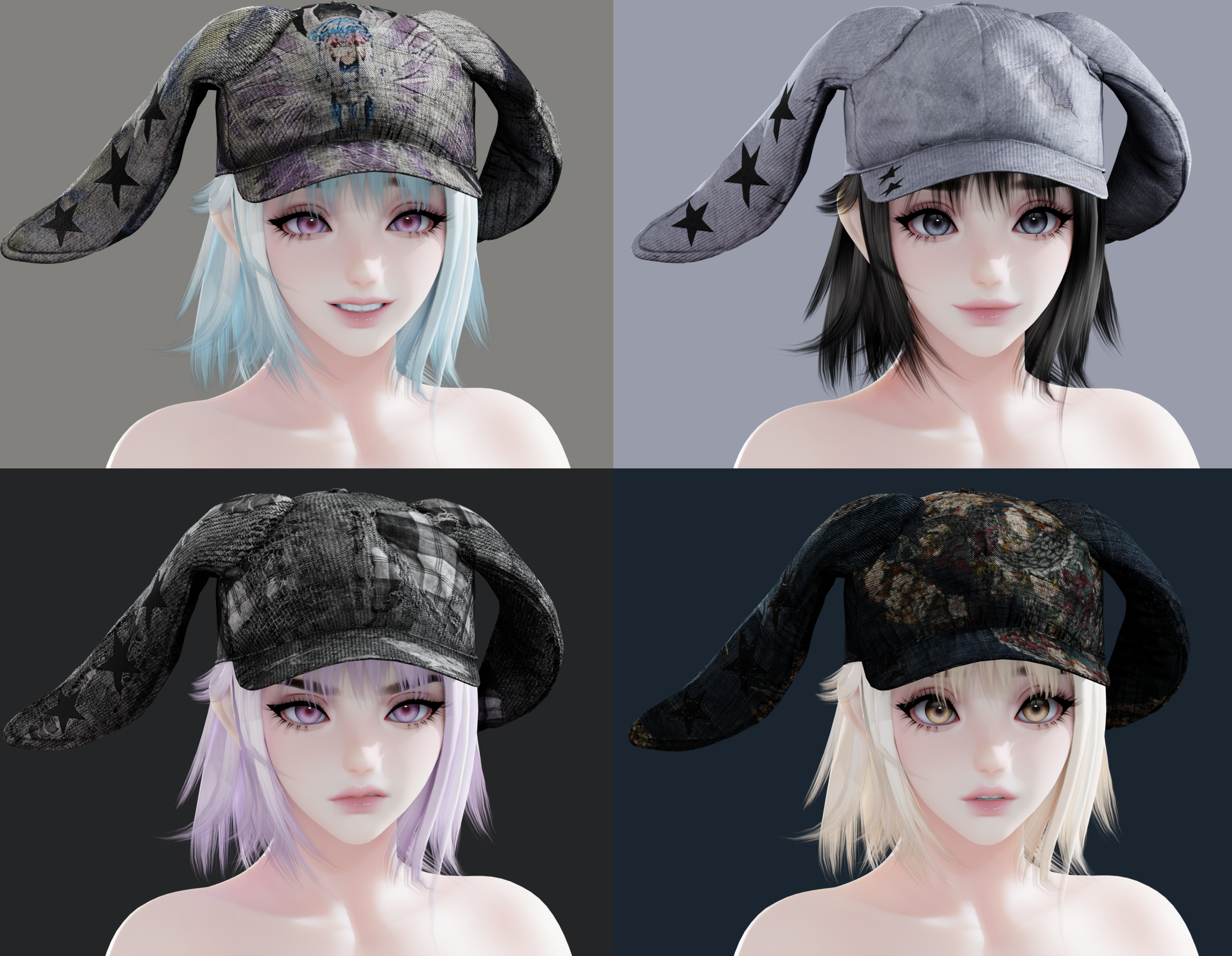 HAIR + CAP (AMELIA HEAD)