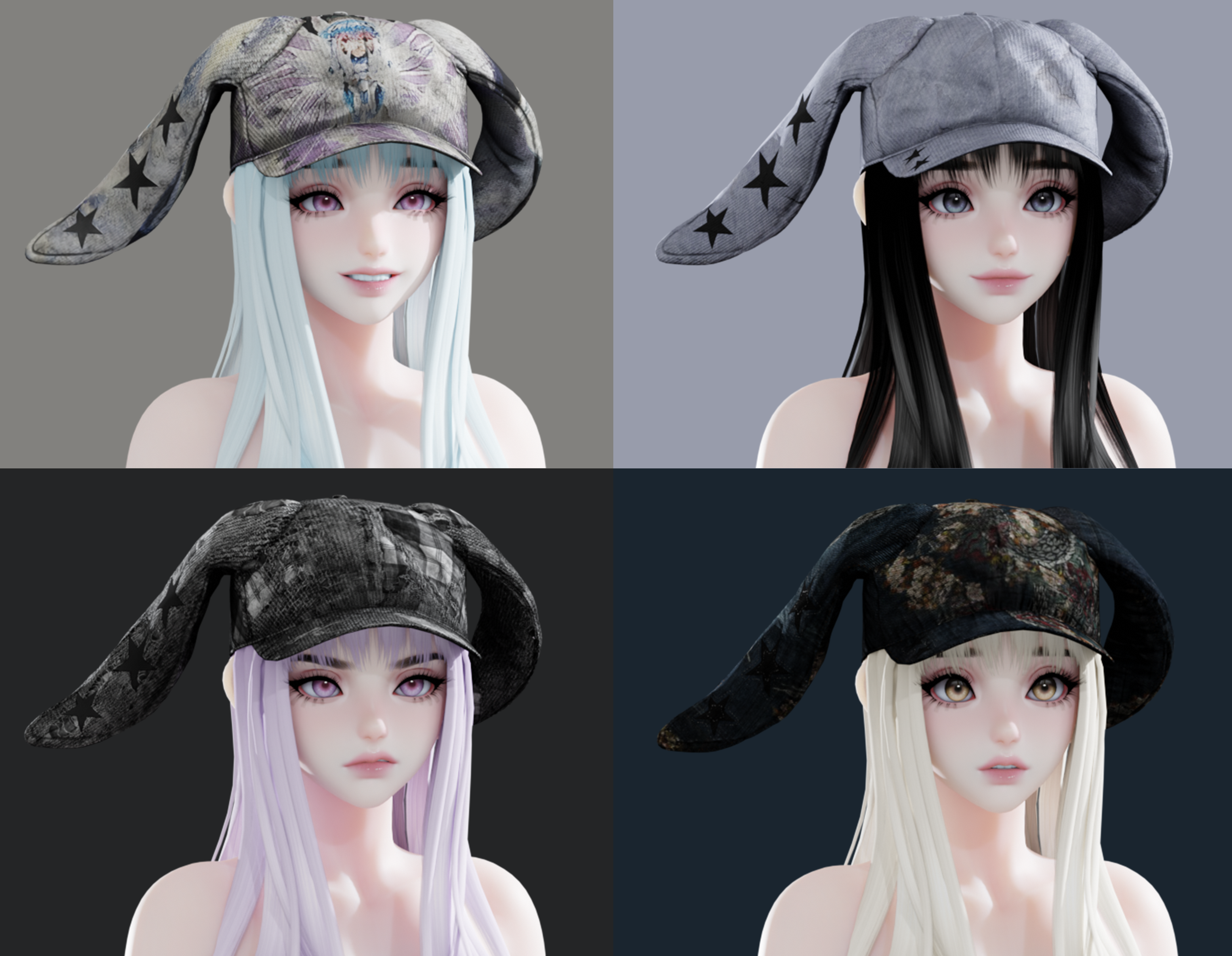 HAIR + CAP (AMELIA HEAD)