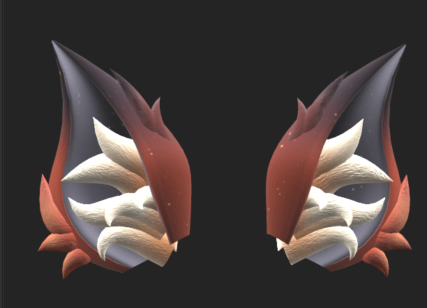 ✧Stylized Wolf Ears // VRCHAT ASSET ✧