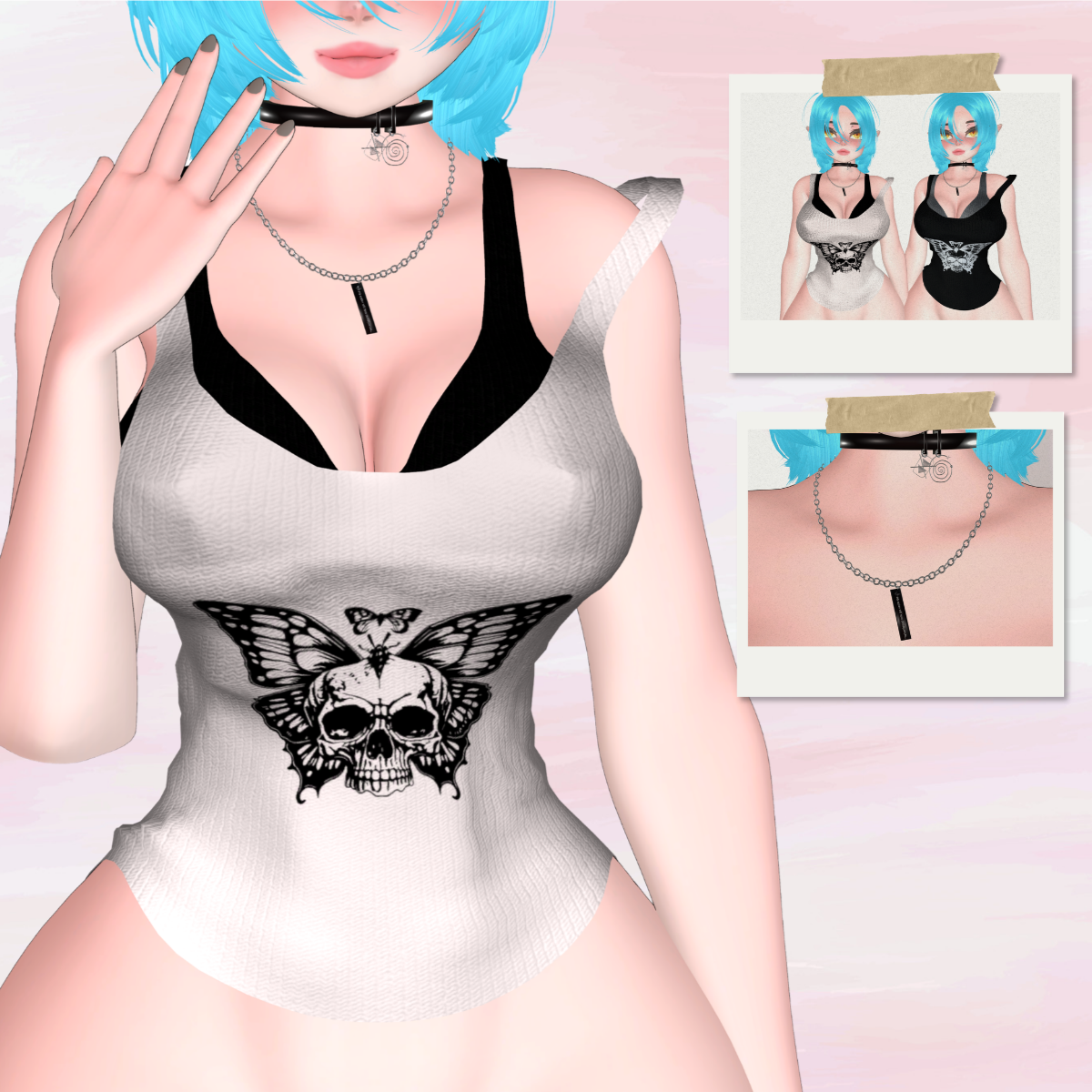 Bra Top And Choker / Life is Strange Vibes