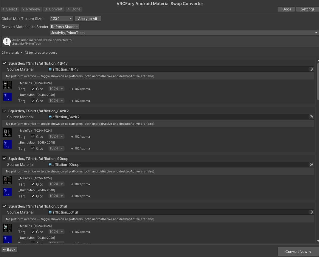 Material Swap Quest Converter - VRC Fury Compatible.