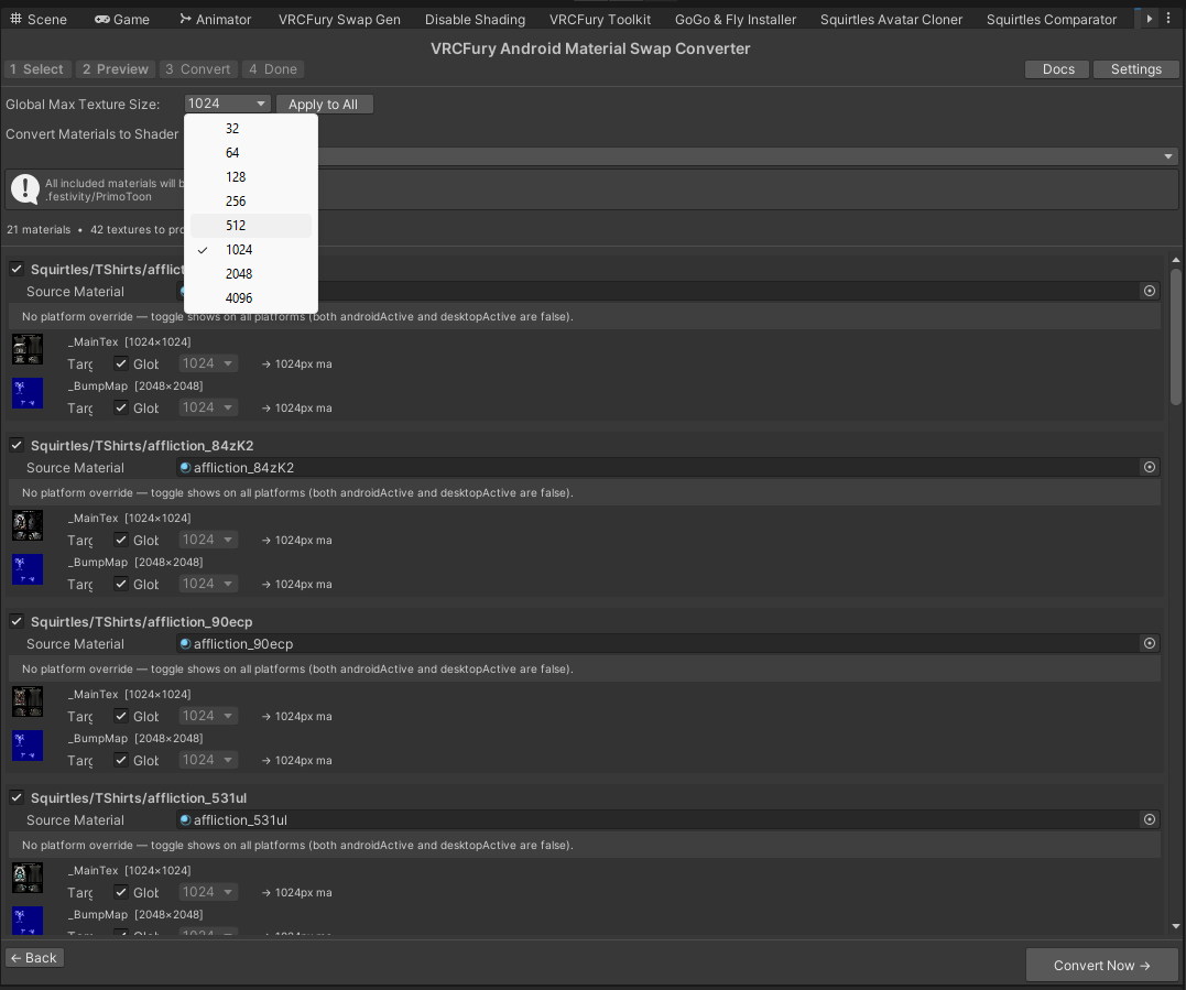 Material Swap Quest Converter - VRC Fury Compatible.