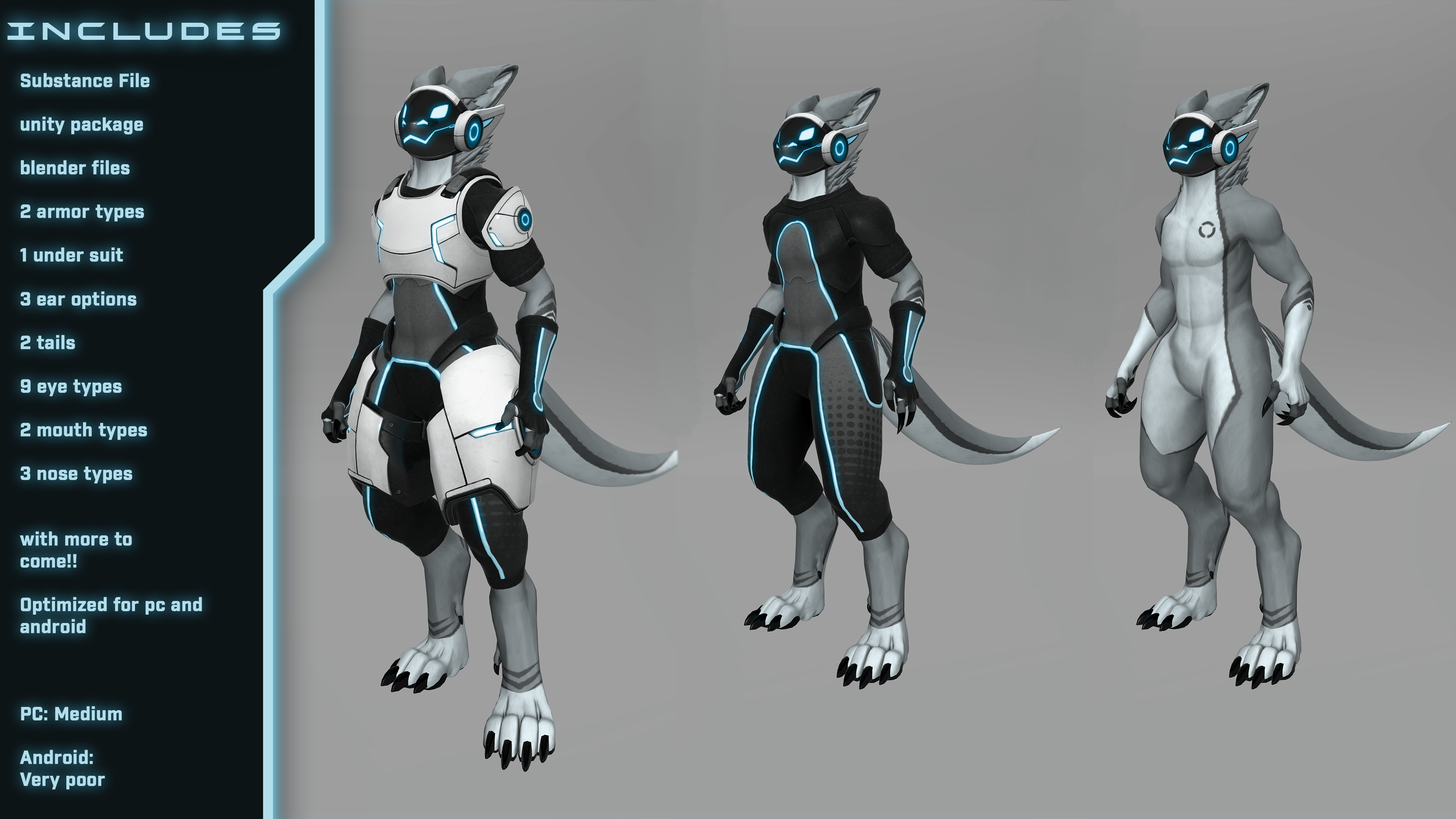 Maxigen -- Protogen Avatar Base