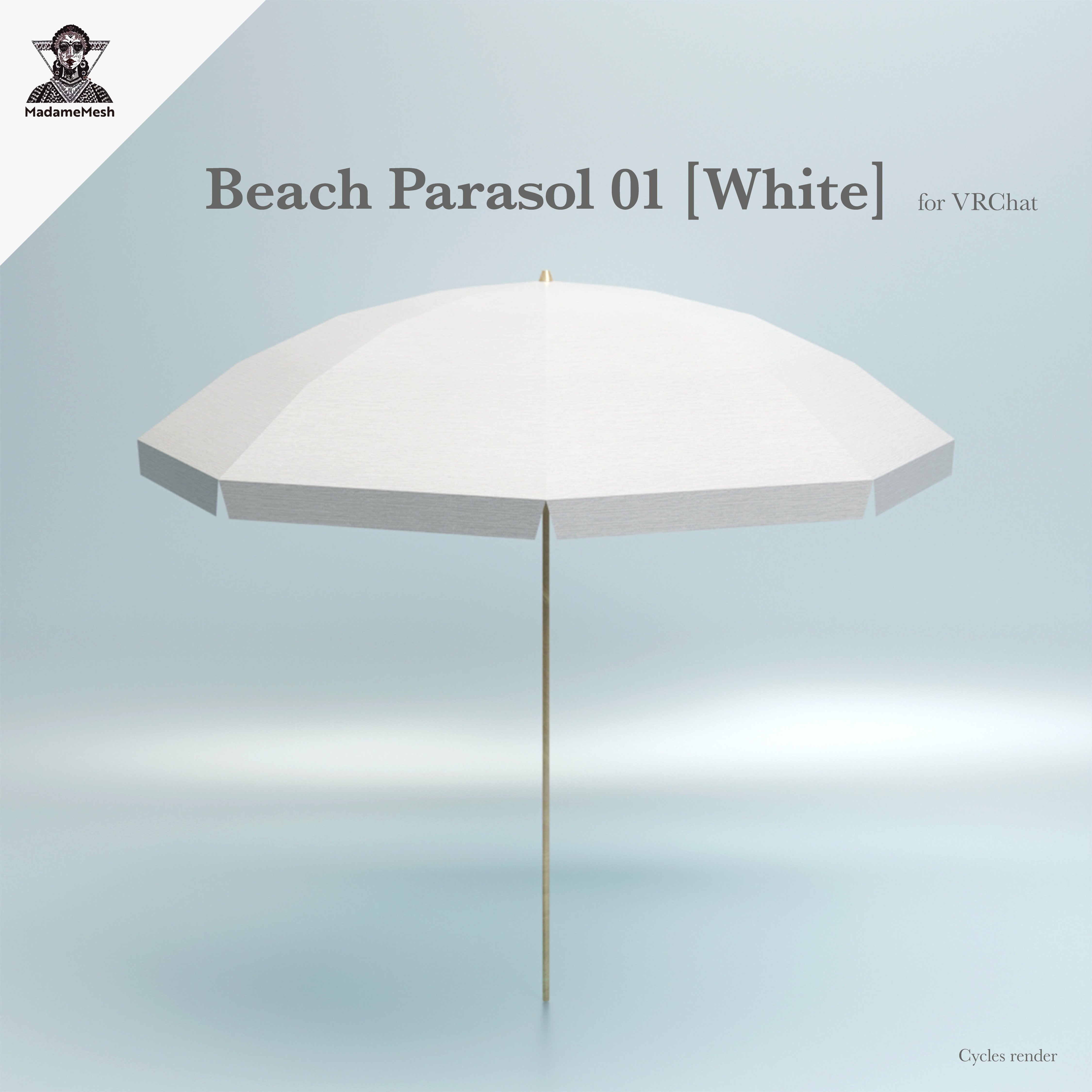 Beach Parasol 01 [White]