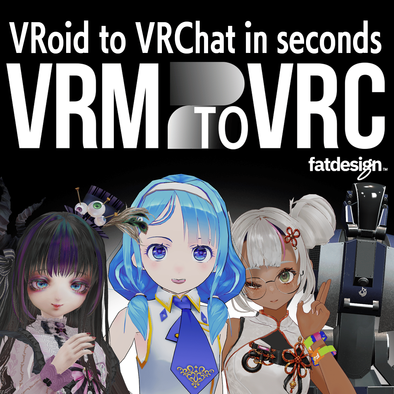 VRM2VRC - Drag a .vrm, Get a VRChat-Ready Avatar. No UniVRM Needed.