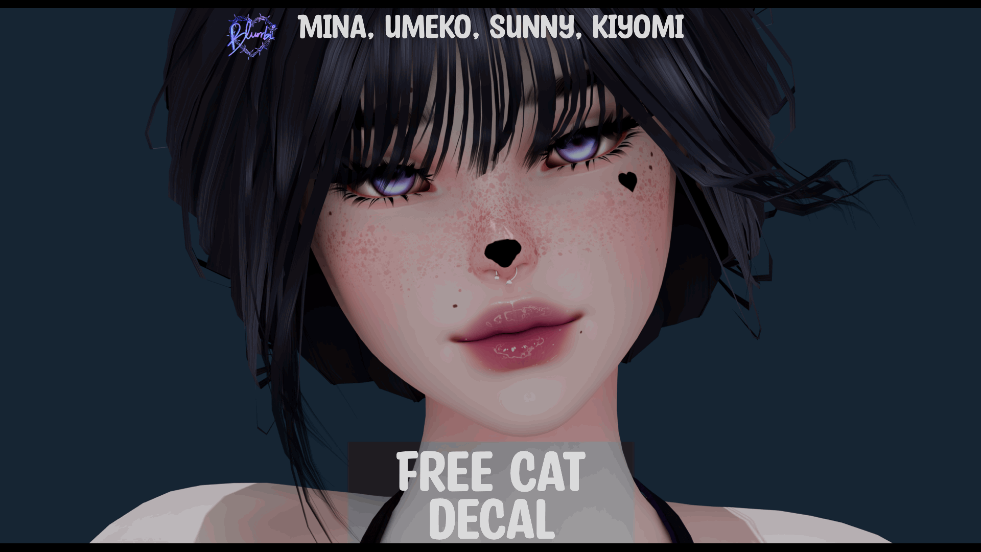 Cat Decals | Mina, Umeko, Sunny, Kiyomi