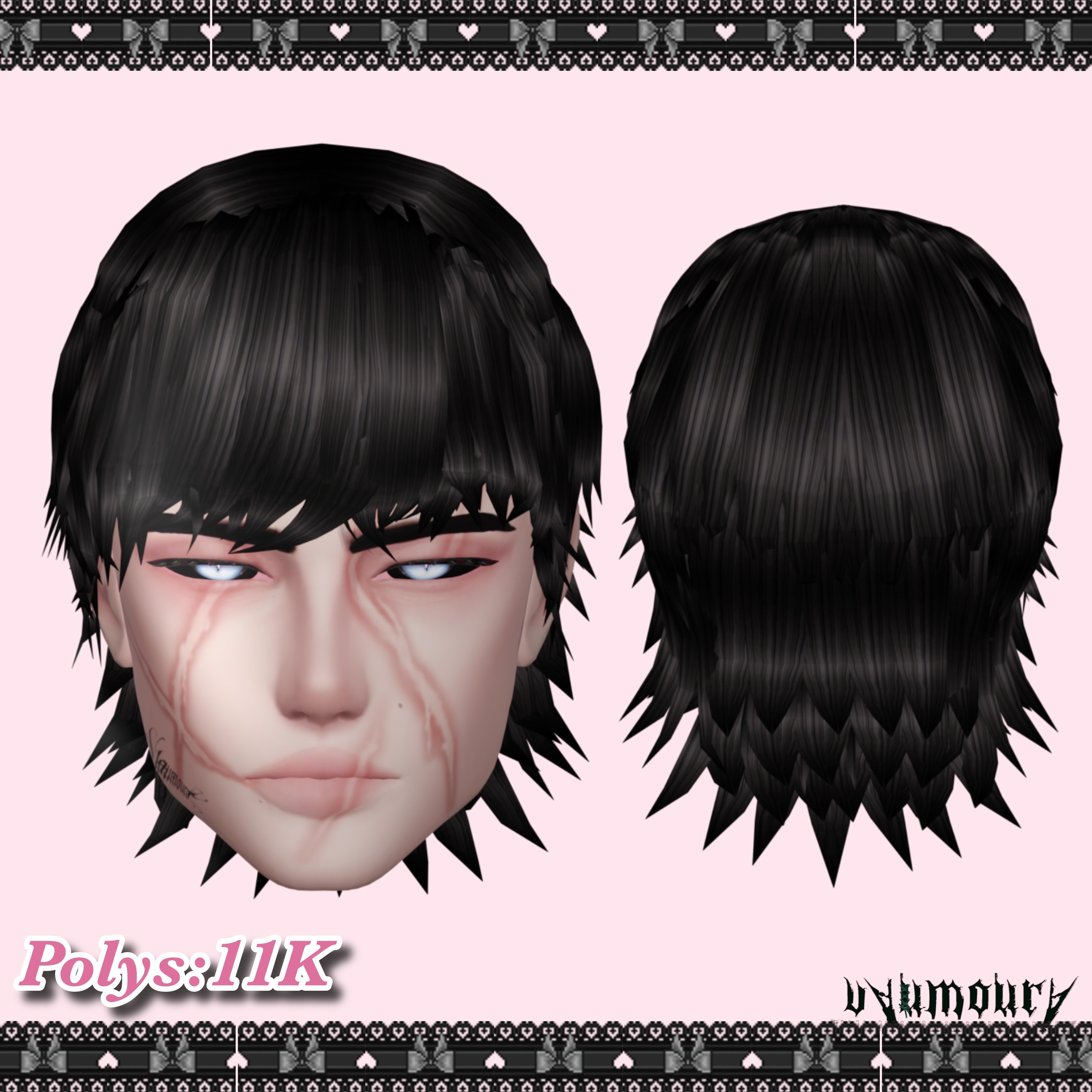 Flat Emo Hair