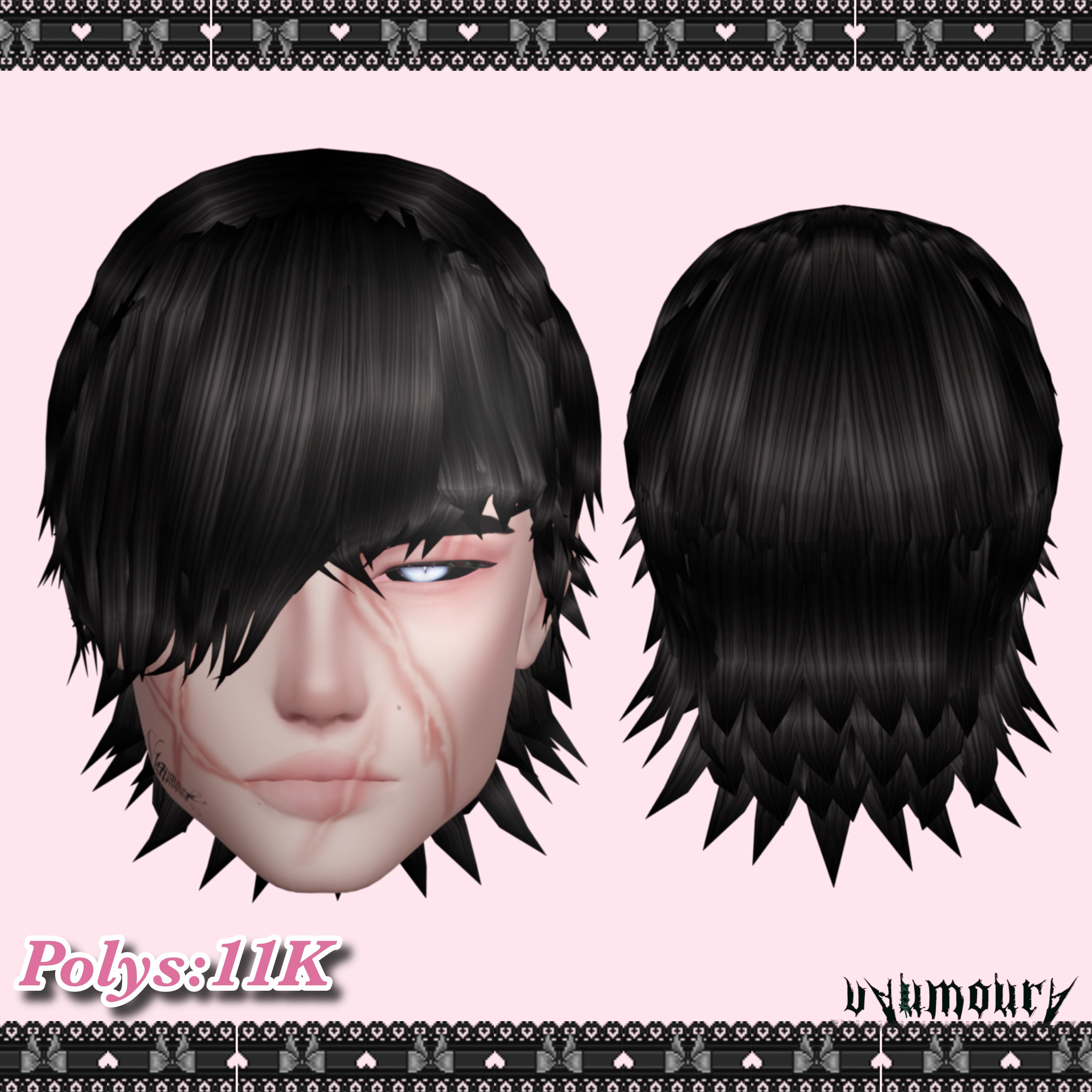 Flat Emo Hair