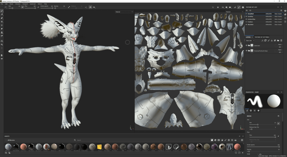 Cyberpunk YCH (Your Character Here) - Rexouium Textures
