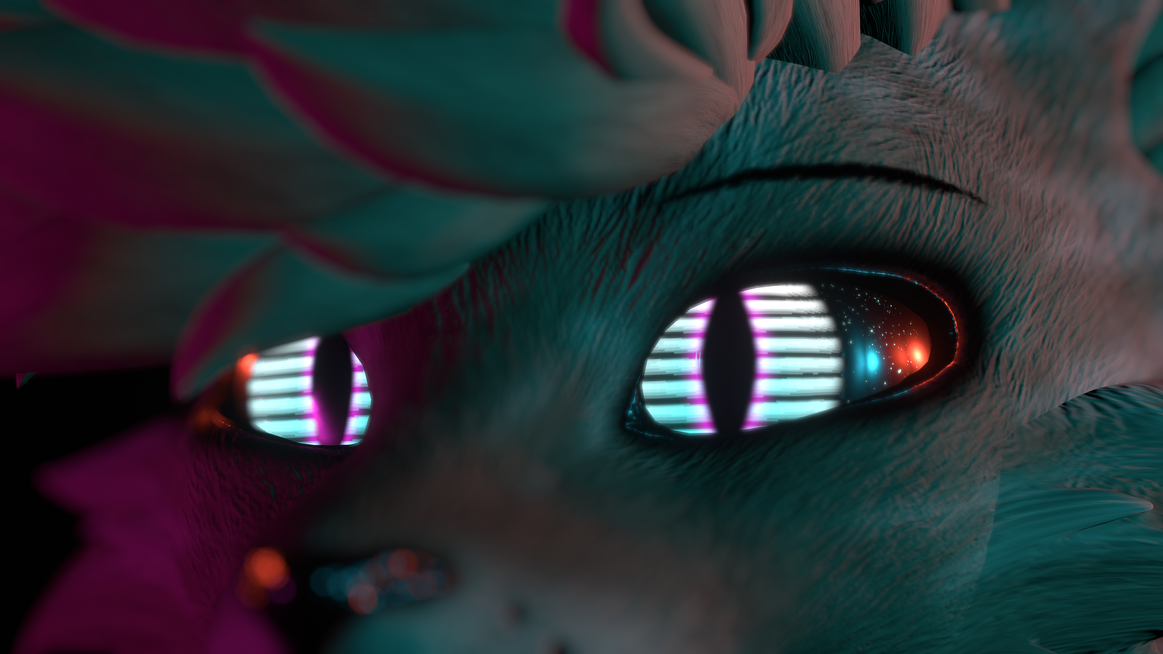 Rexouium Synthwave Eye Textures Pack