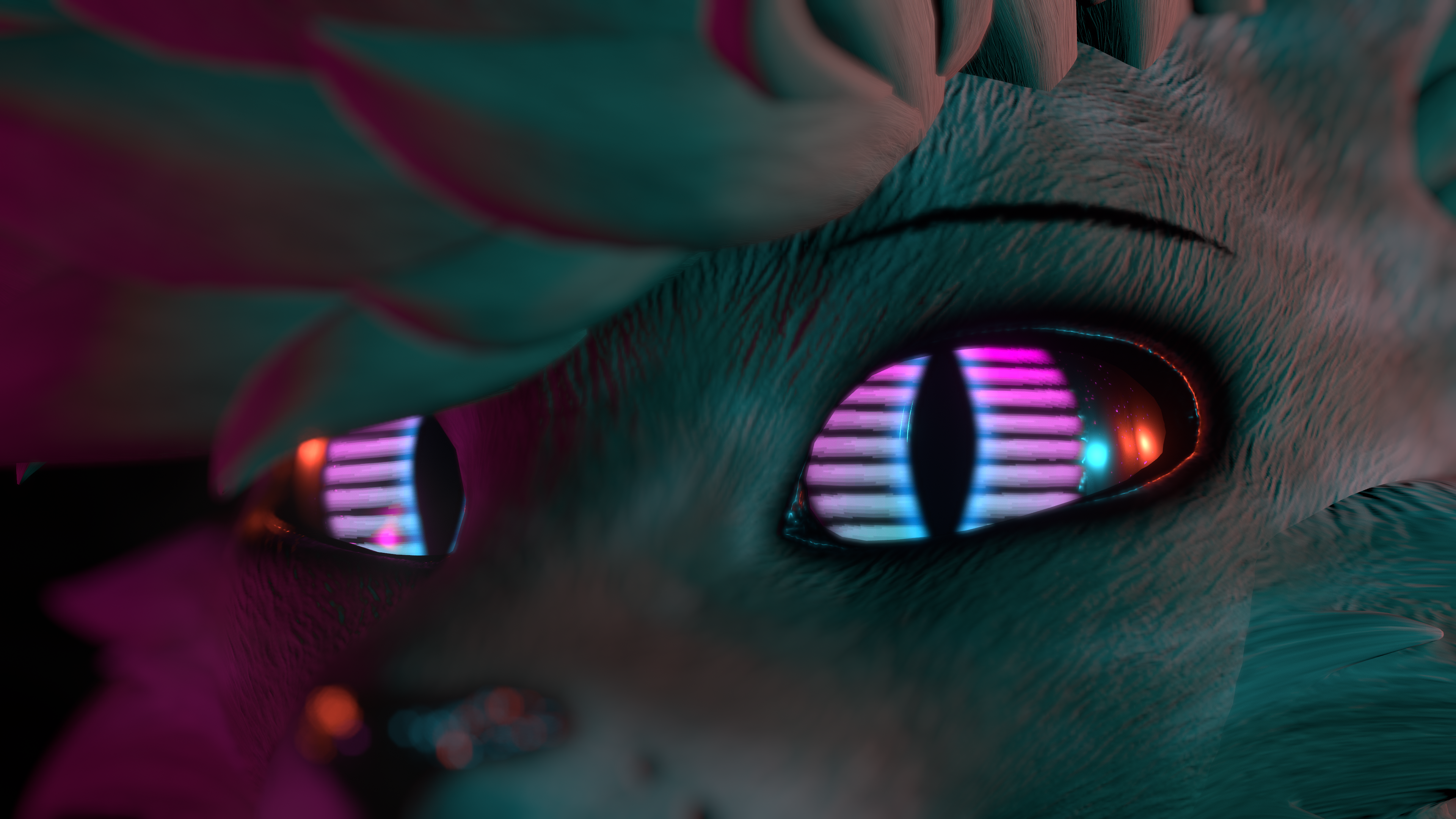 Rexouium Synthwave Eye Textures Pack