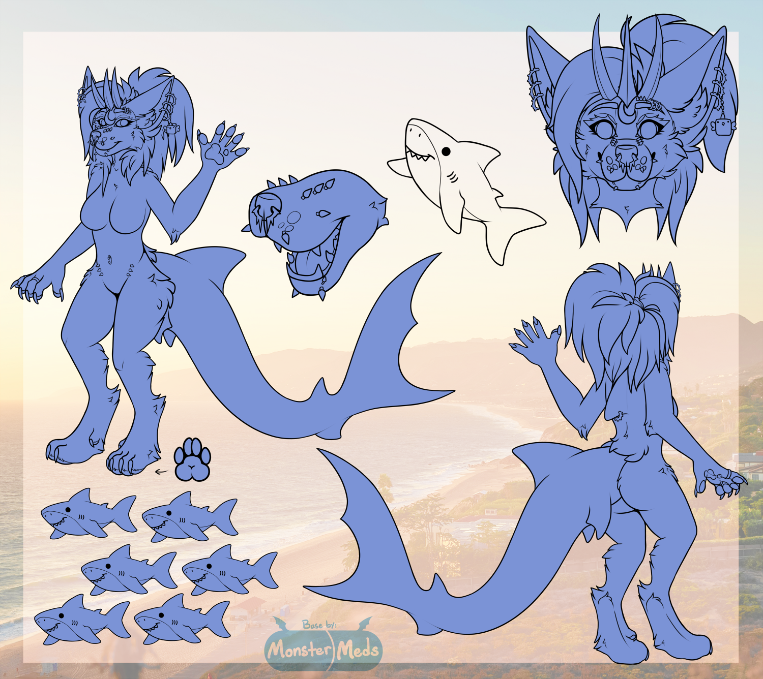 FREE Sturmwolf Malibu Art Reference Sheet Base