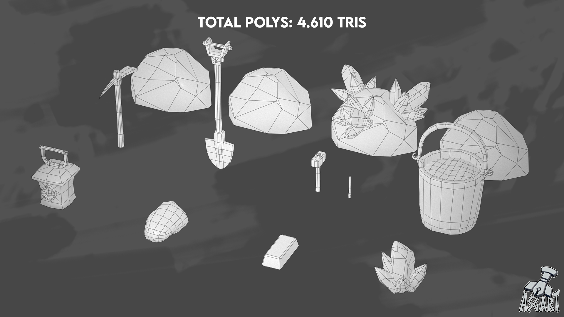 ⛏️ Stylized Mining Props | 3D Asset Pack ✨