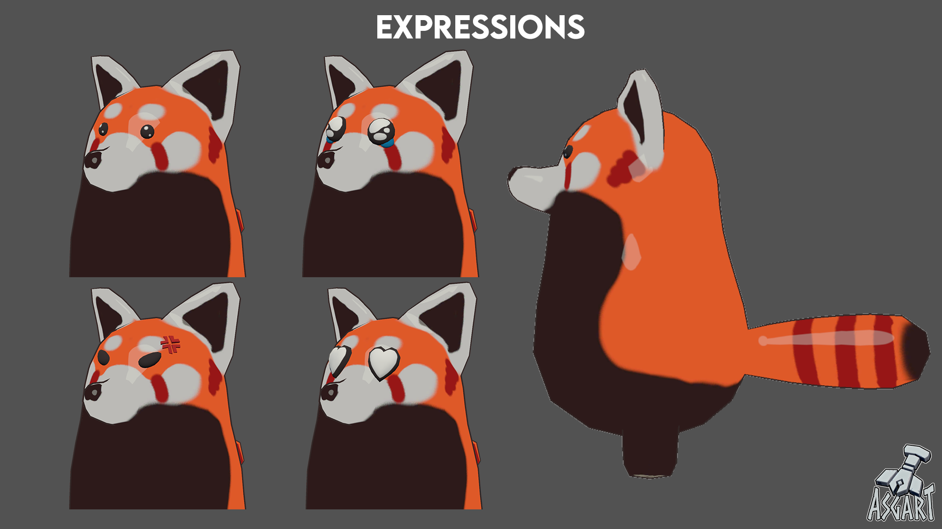 ๐ฆ Red Panda - PocketPal - 3D Character - VRChat Avatar