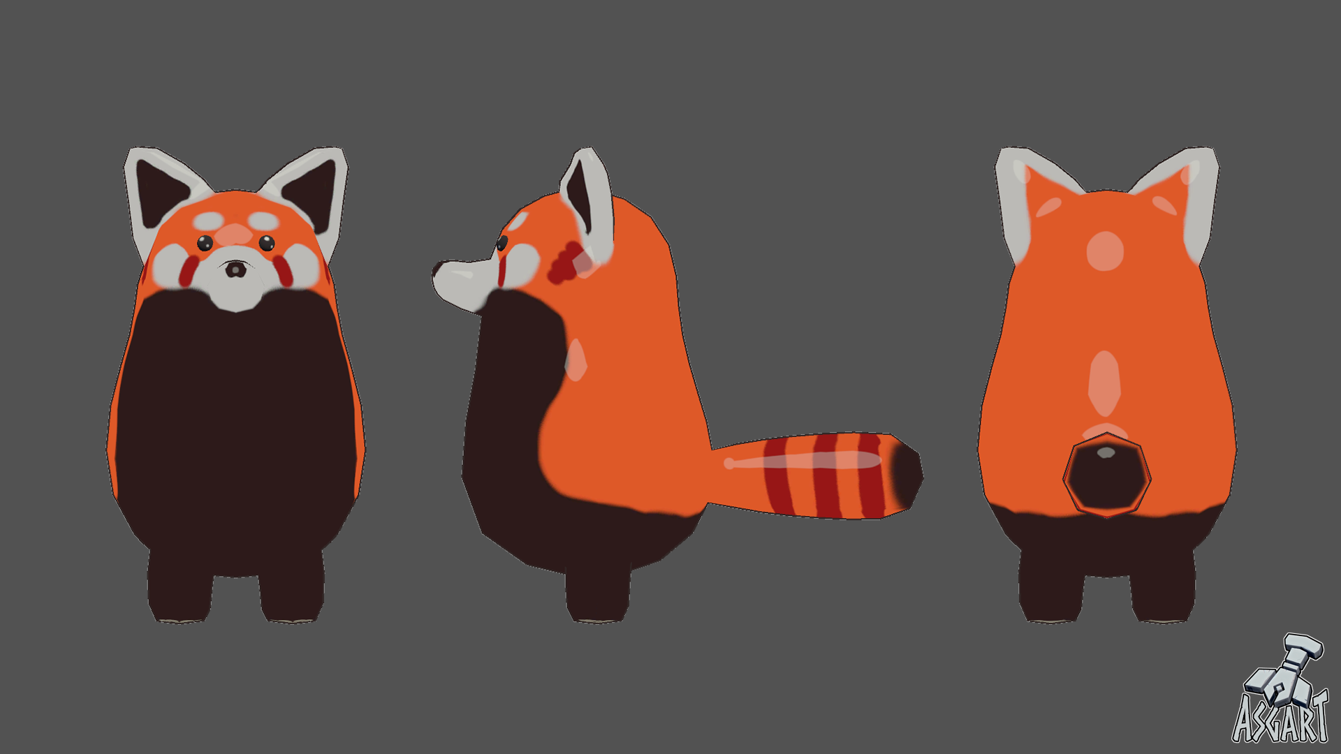 ๐ฆ Red Panda - PocketPal - 3D Character - VRChat Avatar