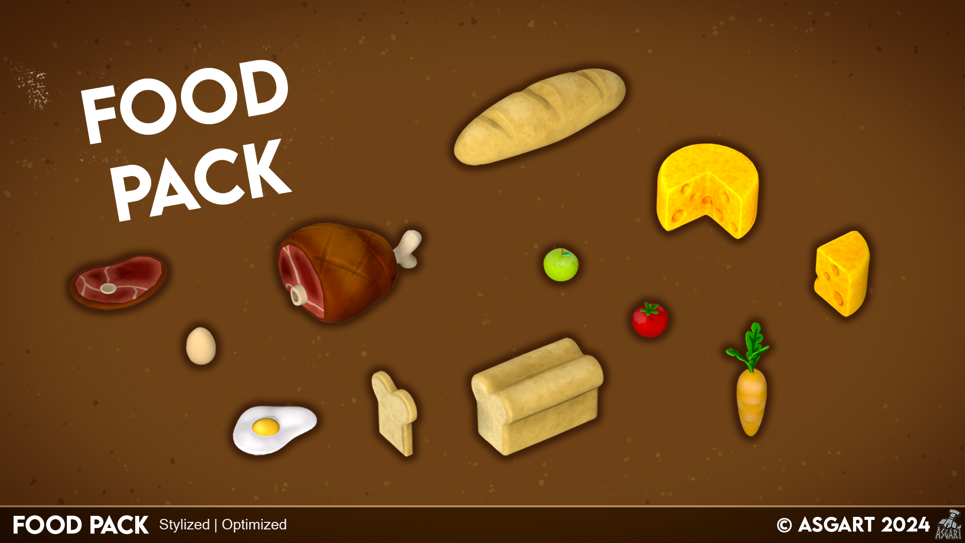 Stylized Food | 3D Asset Pack