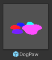 Dog paw neon