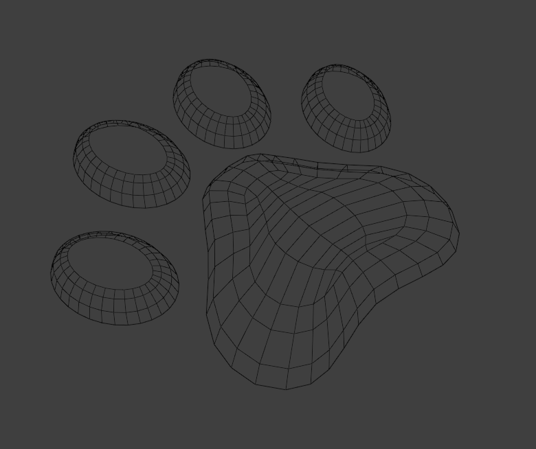 Dog paw neon