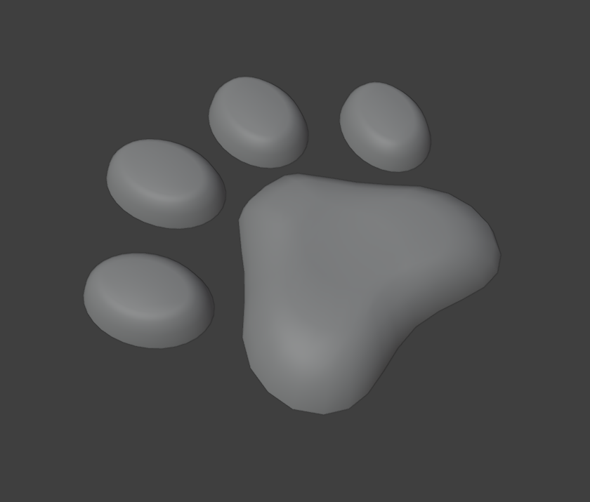 Dog paw neon