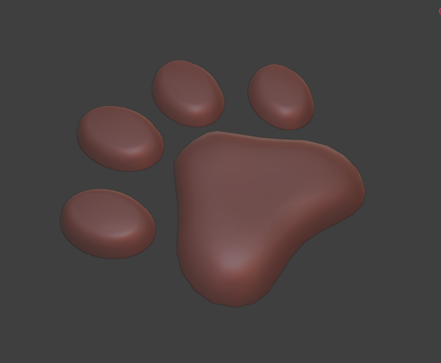 Dog paw neon