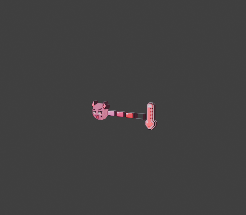 Devil Pixel Meter Pink