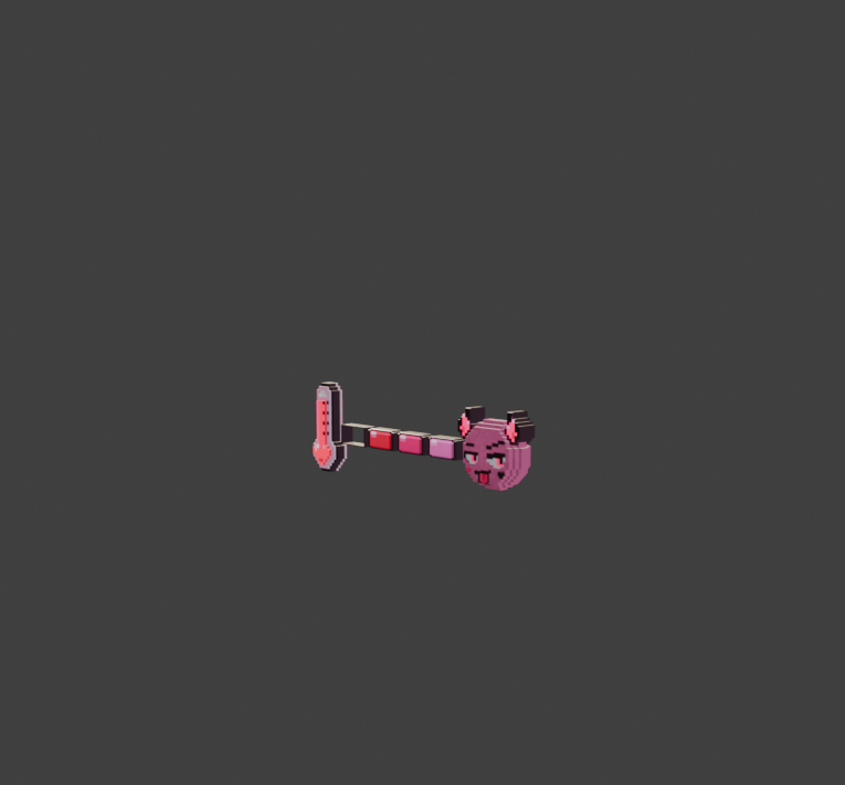 Devil Pixel Meter Pink